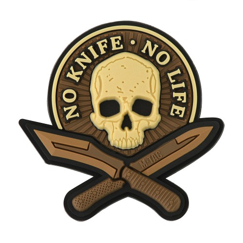 naszywka-no-knife-no-life-3d-pvc