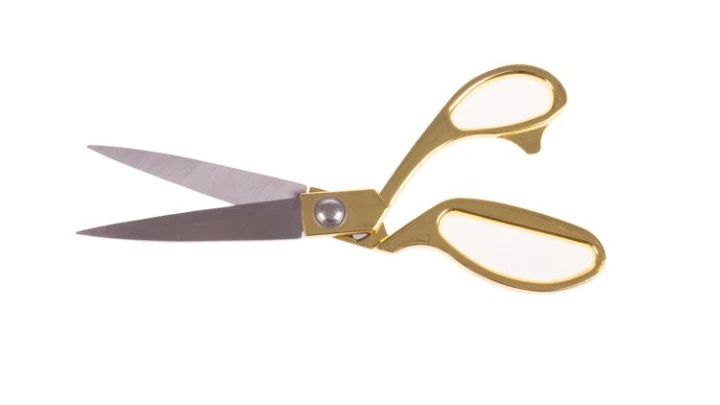 Nożyce krawieckie 24 cm złote #2