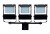 Maszt oświetleniowy LED 3 x 100W IP-65 z windą, wysokość 3.38 m