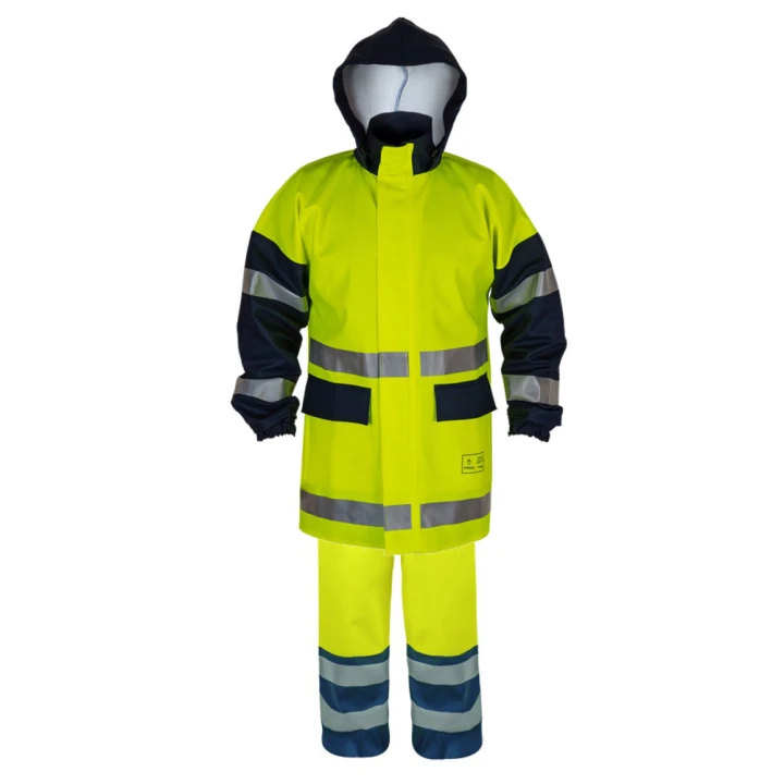 Ubranie wodoochronne 500/501/A antystatyczne, trudnopalne, 2-częściowe z kapturem, 540 g/m2