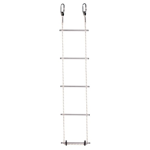 Drabina linowa 15m szczeble aluminiowe, obciążenie 120kg