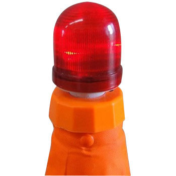 Pachołek drogowy składany 55 cm z lampką diodową LED