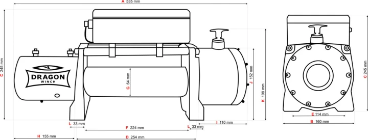 Wyciągarka samochodowa Dragon Winch DWM 12000 HD Maverick