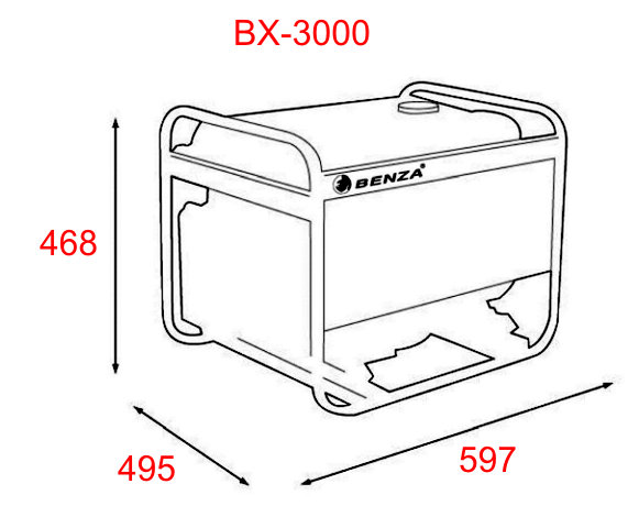 Agregat prądotwórczy 1-faz Benza BX-3000 AVR EKO