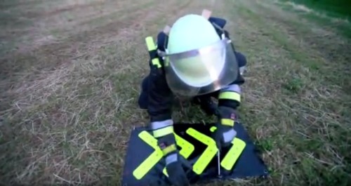 Przenośna magnetyczna fala świetlna LED - zwijana