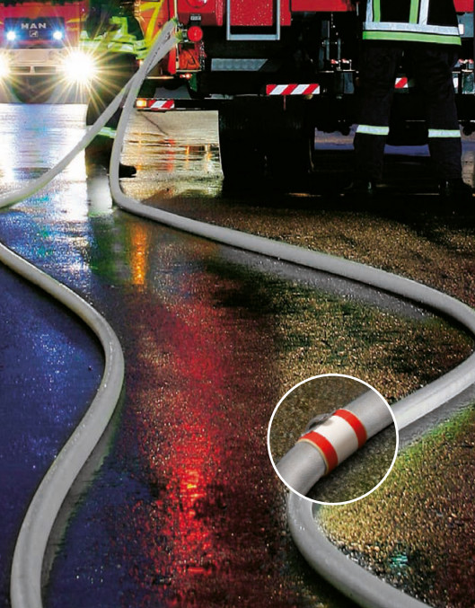 Opaska uszczelniająca do węża 75 gumowa z metalową klamrą