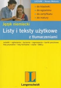 Listy i teksty użytkowe z tłumaczeniami Język Niemiecki Mirosława Podkowińska-Lisowicz