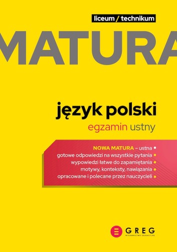 Język polski. Matura. Egzamin ustny. Repetytorium maturalne wyd. 2022