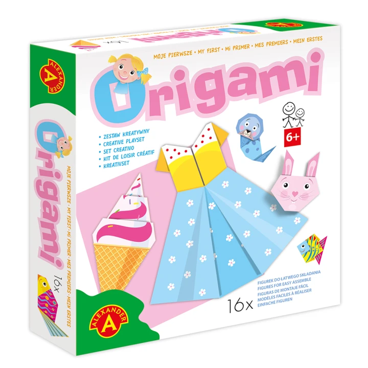Moje pierwsze origami sukienka