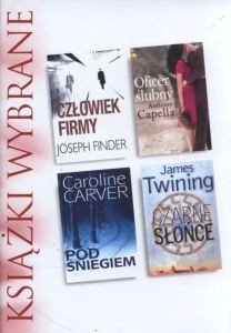 Książki wybrane: Człowiek firmy Oficer ślubny Pod śniegiem Czarne słońce Joseph Finder Anthony Capella Caroline Carver Jam