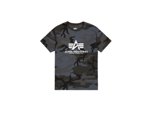 Alpha Industries Basic Big Logo Camo T-Shirt - Black Camo