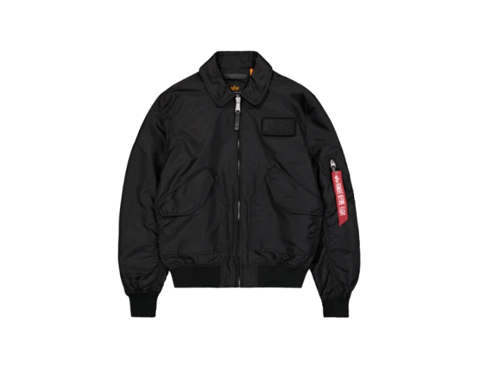 Kurtki wiosenne męskie CWU-36/P TT Light Bomber Jacket Alpha Industries - Czarny