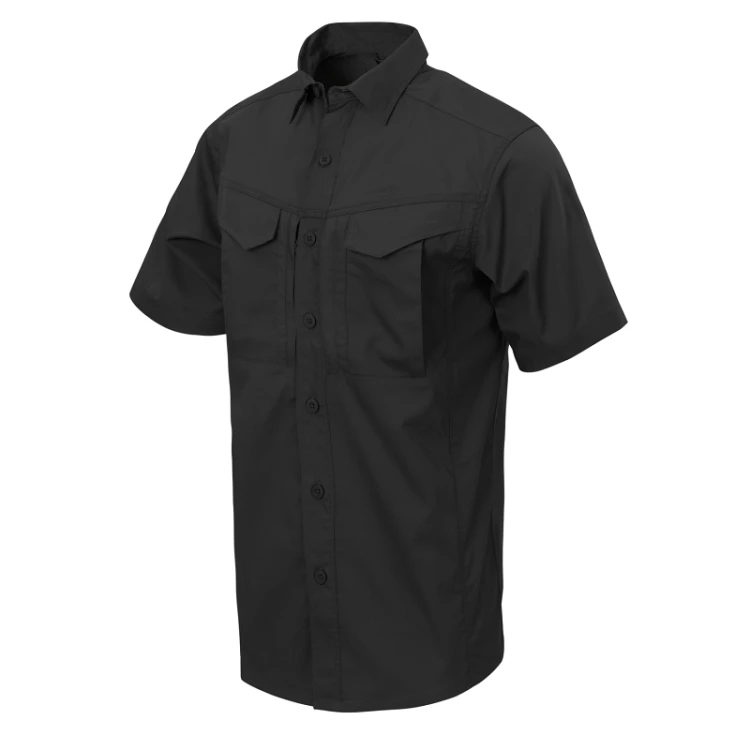Koszula Helikon Defender Krótki Rękaw Czarna Mk2