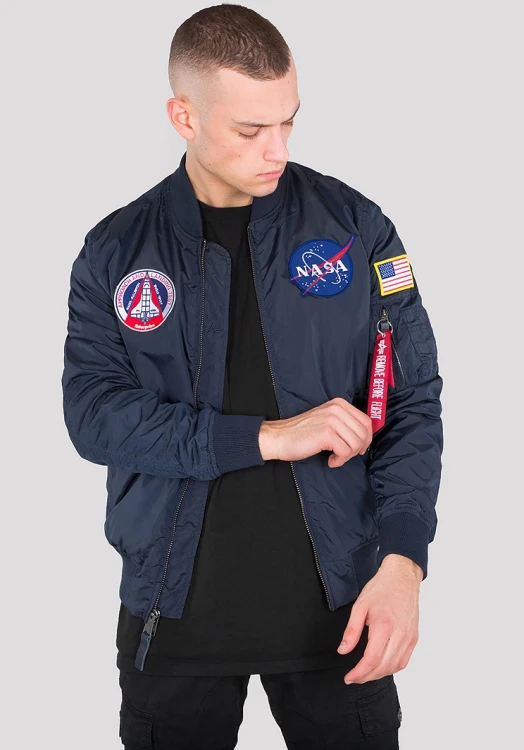 Kurtka Alpha Industries Ma-1 TT Nasa Reversible Replica Blue