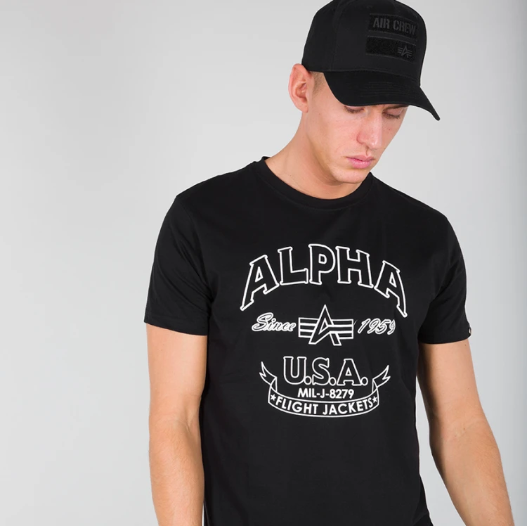 Alpha FJ T-shirt Alpha Industries Czarny