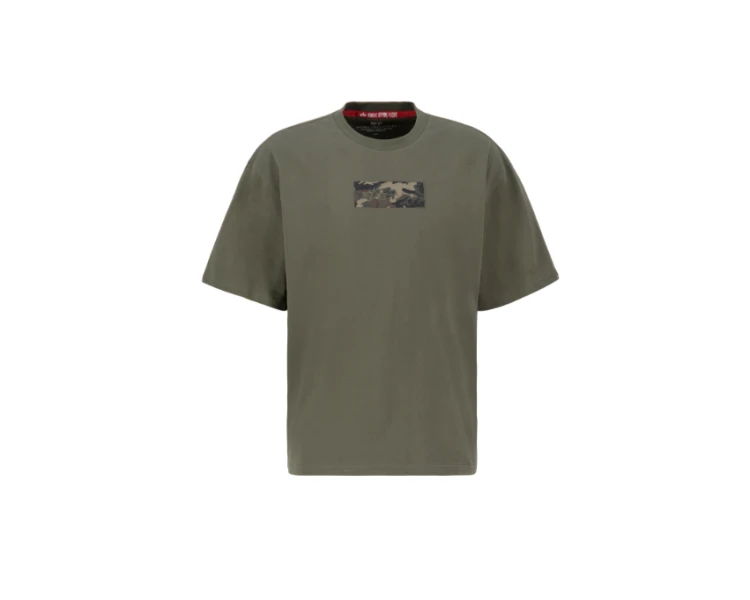 Alpha Industries Camo Panel T-shirt - Dark Olive