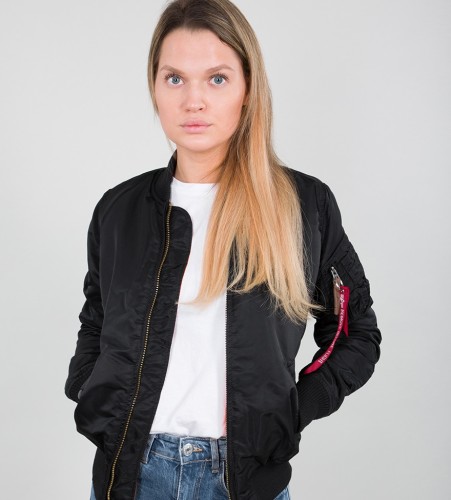 Damski Flek Alpha Industries Ma-1 VF 59 WMN Czarna