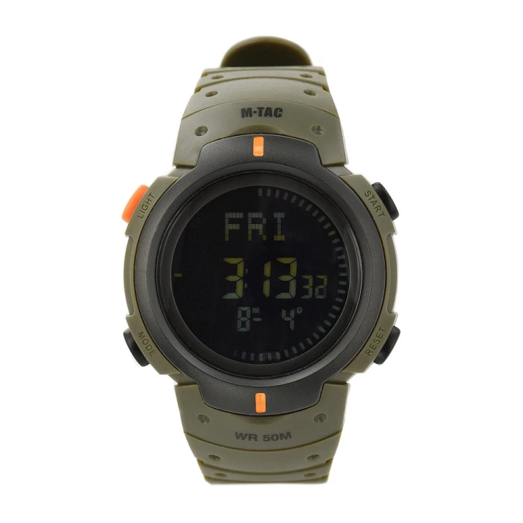 Zegarek Taktyczny Z Kompasem M-Tac Czarny Olive