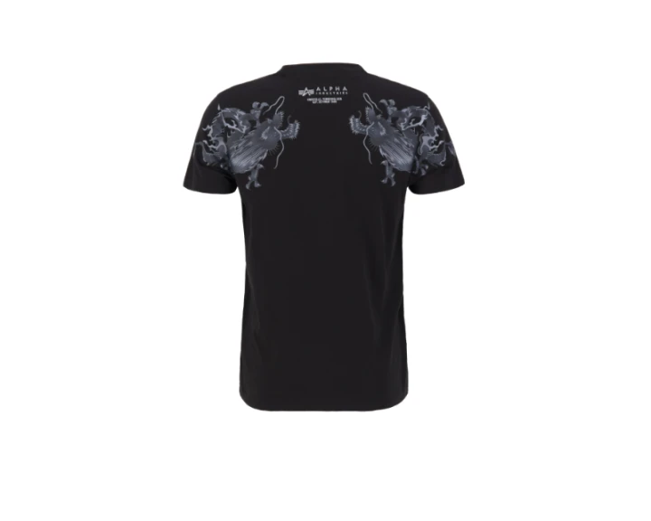 Alpha Industries Dragon EMB T-shirt All Black