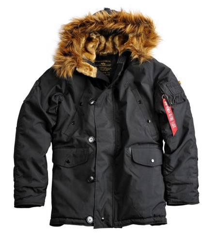 Kurtka zimowa męska Czarna Alpha Industries Explorer