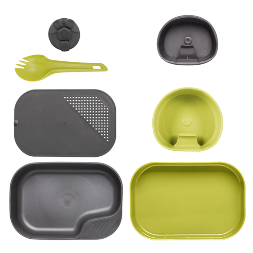 Zestaw naczyń biwakowych Camp-A-Box Wildo Lime / Dark Grey