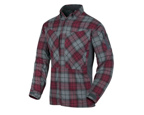 Koszula Flanelowa Robocza Helikon MBDU Flannel Ruby Plaid