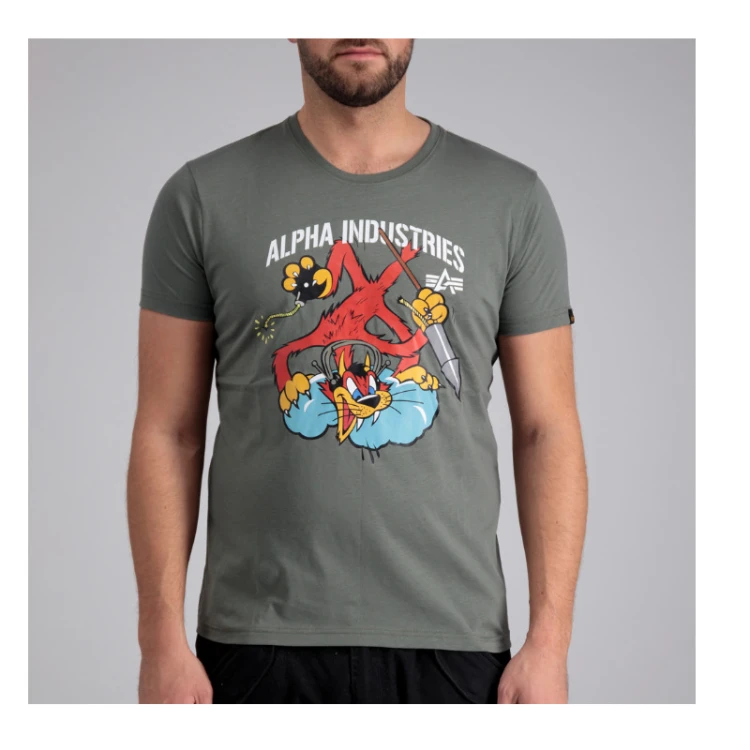 Alpha Industries Fighter Squadroon T Sage Green