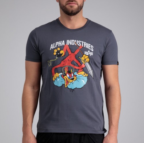 Alpha Industries Fighter Squadron T-shirt Greyblack