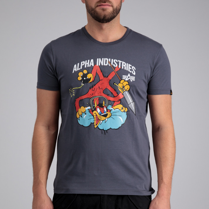 Alpha Industries Fighter Squadron T-shirt Greyblack