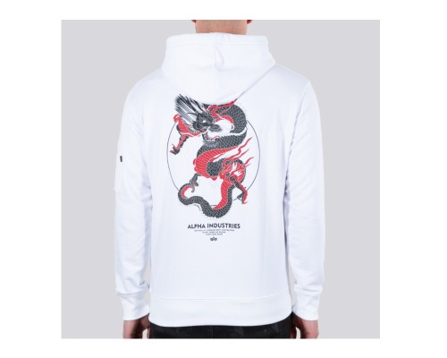 Bluza Heritage Dragon Hoody Alpha Industries Biała