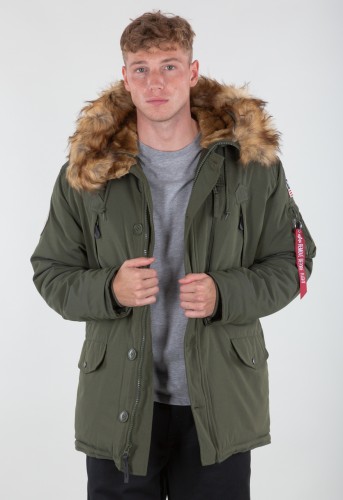Parka zimowa Polar Jacket Dark Green Ciemna Zielona Alpha Industries