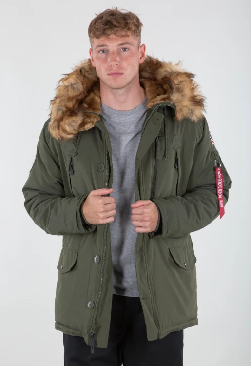 Parka zimowa Polar Jacket Dark Green Ciemna Zielona Alpha Industries