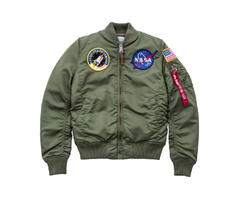 Alpha Industries Kurtka Damska Nasa Ma-1 VF Oliwkowa