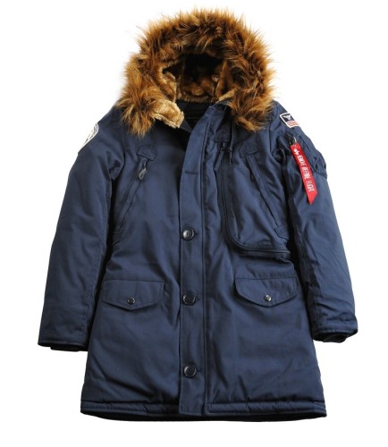 Kurtka damska zimowa N3B Polar Jacket Wmn Alpha Industries Rep Blue