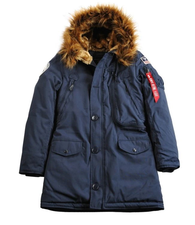 Kurtka damska zimowa N3B Polar Jacket Wmn Alpha Industries Rep Blue