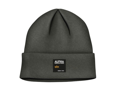 Alpha Industries Label Beanie Army Green