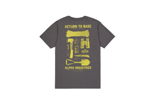 Alpha Industries T-shirt męski Koszulka Return To Base T-Shirt - Vintage Grey