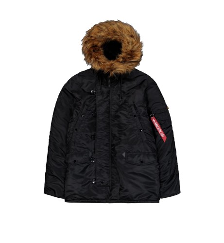 Kurtka Zimowa parka N3B Classic Alpha Industries Czarna