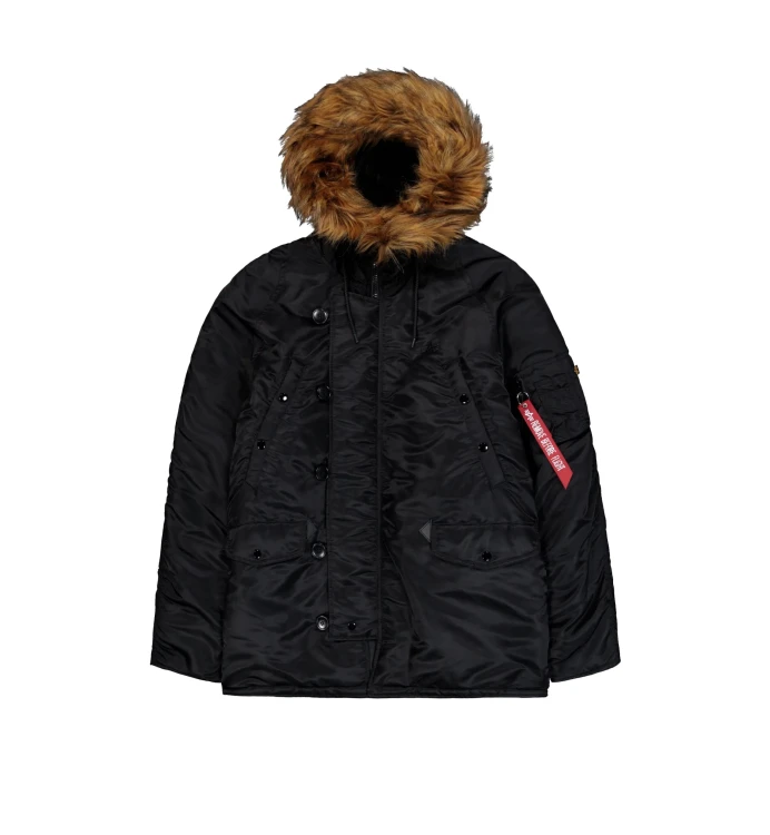 Kurtka Zimowa parka N3B Classic Alpha Industries Czarna