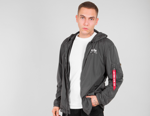 Kurtka przeciwwiatrowa Windbreaker Alpha Industries Greyblack