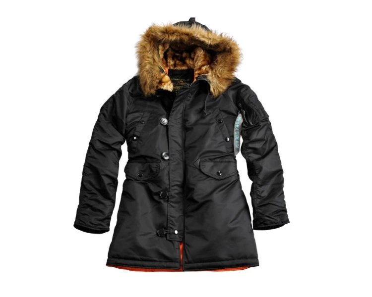 Kurtka damski zimowy N3B VF59 Wmn Alpha Industries Czarna
