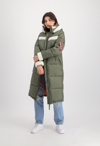 Płaszcz Damski Puffer Coat ZH Wmn Alpha Industries Sage Green