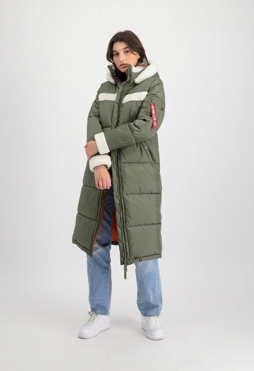 Płaszcz Damski Puffer Coat ZH Wmn Alpha Industries Sage Green