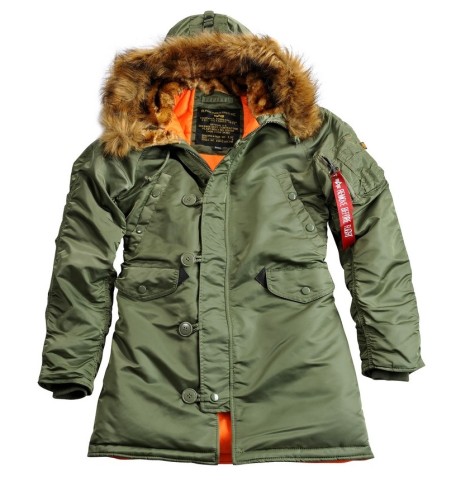 Kurtka parka damska N3B VF59 Wmn Alpha Industries Sage green Oliwkowy