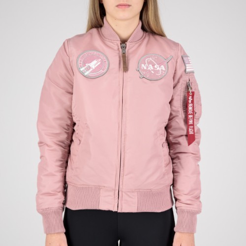 Alpha Industries Damska Ma-1 VF NASA WMN Silver Pink