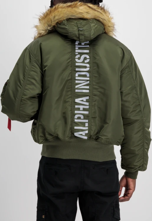 Kurtka 45P Hooded Custom Dark green Alpha Industries  to prawdziwa kurtka flek lata 90