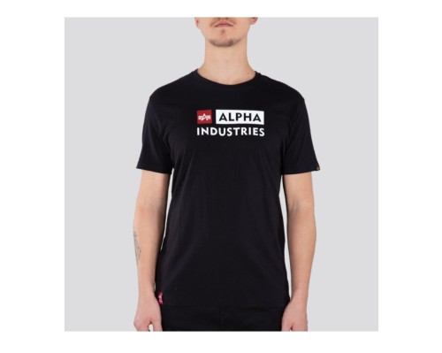 Alpha Industries Block Logo T Czarny
