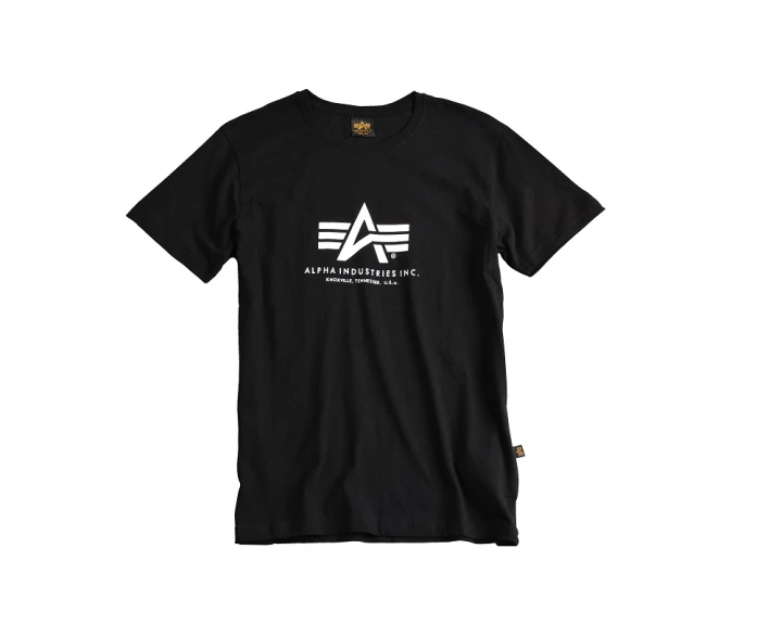 Koszulka na siłownię Alpha Industries Koszulka Basic T-shirt Small Logo - Czarny
