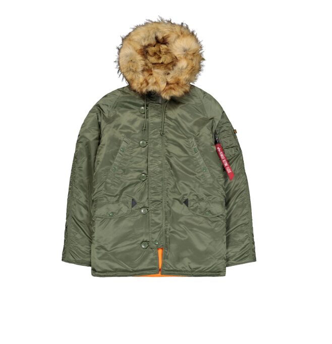 Kurtki zimowe męskie Alpha Industries N3B VF 59 Sage Green