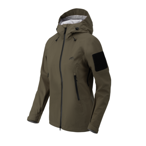 Kurtki przeciwdeszczowe damskie Hardshell SQUALL TorrentStretch Helikon-tex Taiga Green